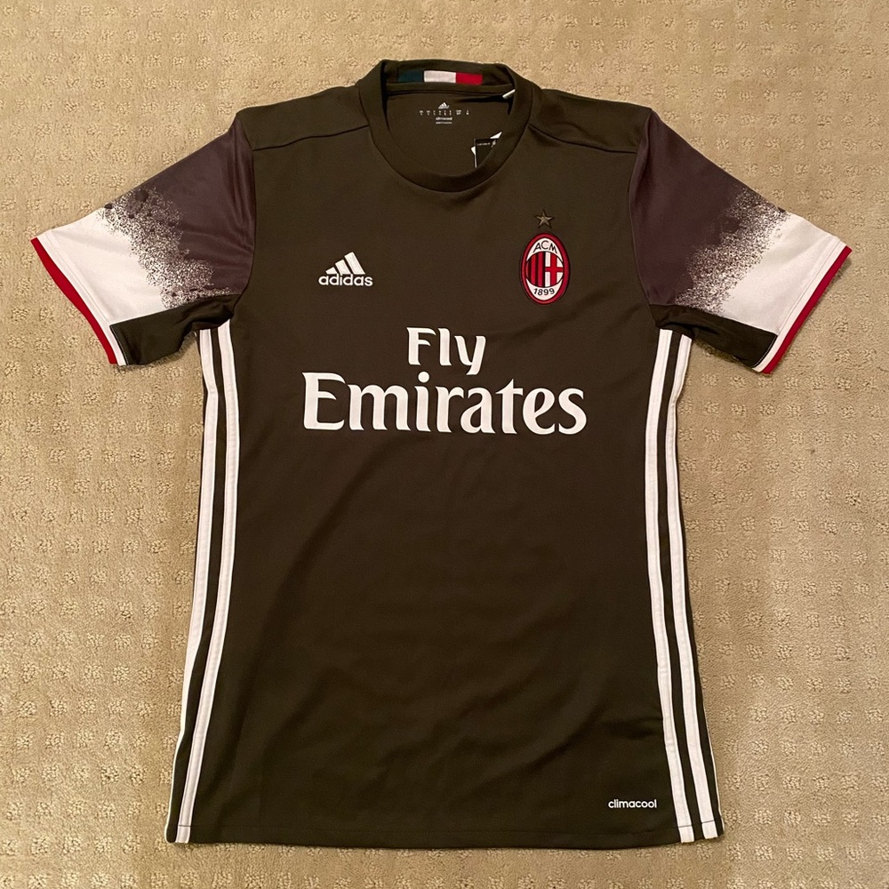 Brand New adidas AC Milan Adidas 2016/2017 Jersey 3rd Kit Size Small